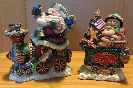 Crinkle Claus Limited Edition Locomotive & Coal Car - Boxed