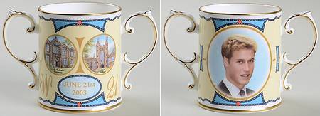 Royalty Giftware Prince William 21st Birthday-Loving Cup - No Box
