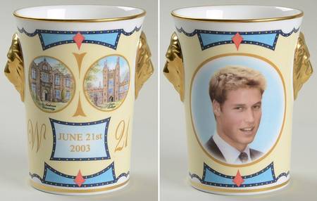 Royalty Giftware Prince William 21st Birthday-Beaker - No Box