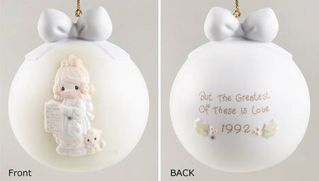 Masterpiece Ball Ornament But The Greatest Of These Is L-No Base - No Box