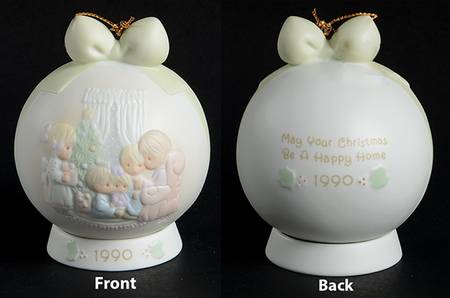 Masterpiece Ball Ornament May Your Christmas Be A Happy Home - Boxed