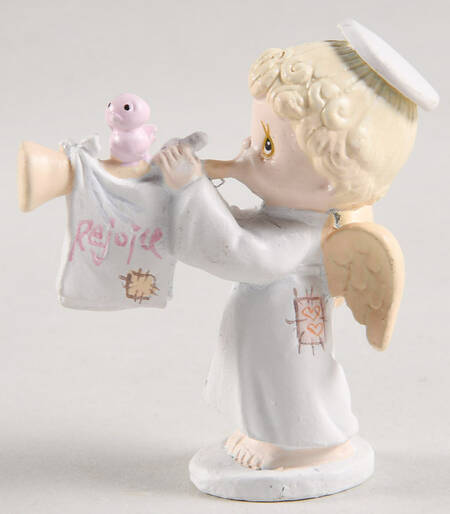 Nativity-Pewter Rejoice O Earth Angel - Boxed