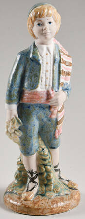Porcelana Artistica Levantina Figurines Boy With Grapes - No Box