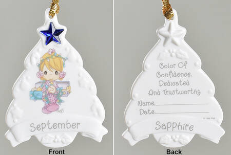 Birthstone Ornaments September - Boxed