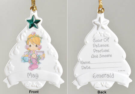 Birthstone Ornaments May - Boxed