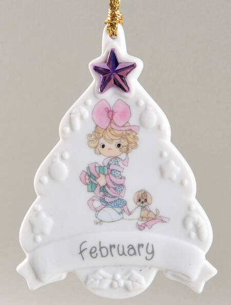 Birthstone Ornaments February - No Box