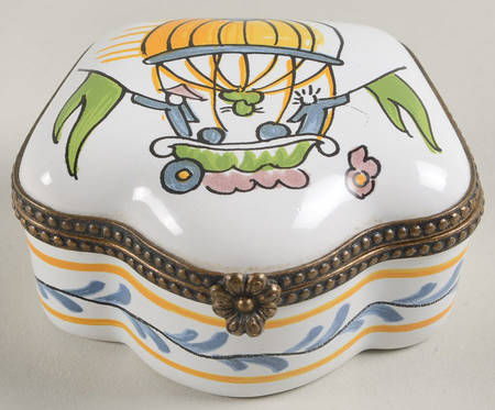Limoges Boxes By Pierre Deux Hot Air Ballon - No Box