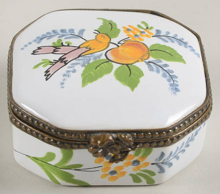 Limoges Boxes By Pierre Deux Bird With Flowers - No Box