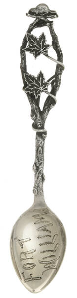 Souvenir Spoons (Sterling) by P W Ellis &amp; Co