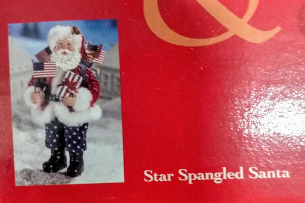Santa Claus Network Membership Gifts Star Spangled Santa - No Box Nb2002