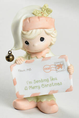 Annual Christmas Figurine I'm Sending You A Merry Christmas - Boxed