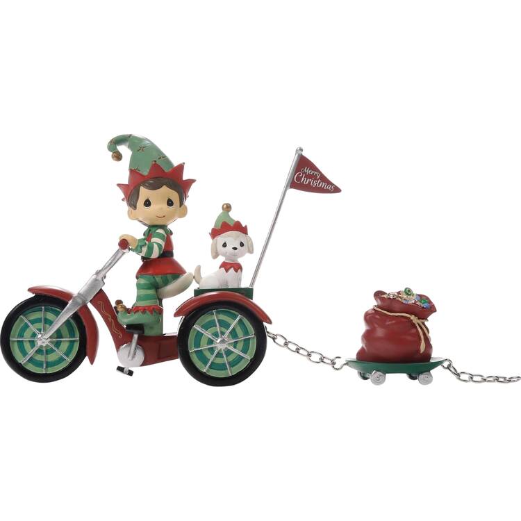 Santa Parade Series Bring Good Cheer- Elf Tricycle - No Box
