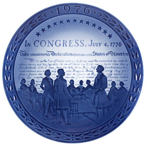 Bicentennial Plate United States Bicentenary - Boxed