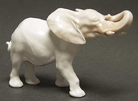 Animals-Wildlife Elephant-White - No Box