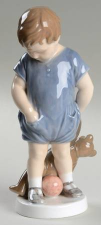 Children Boy With Teddy Bear - No Box