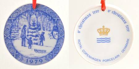 Christmas Ornament-Miniature Plate by Royal Copenhagen