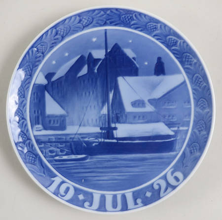 Annual Christmas Plate Christianshavn Canal - No Box