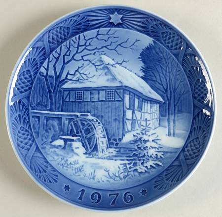 Annual Christmas Plate Danish Watermill - Boxed