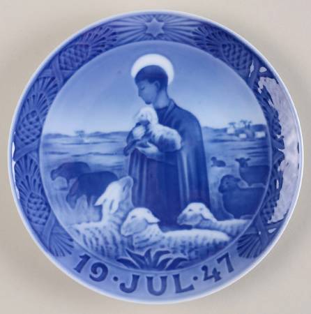 Annual Christmas Plate The Good Shepherd - No Box