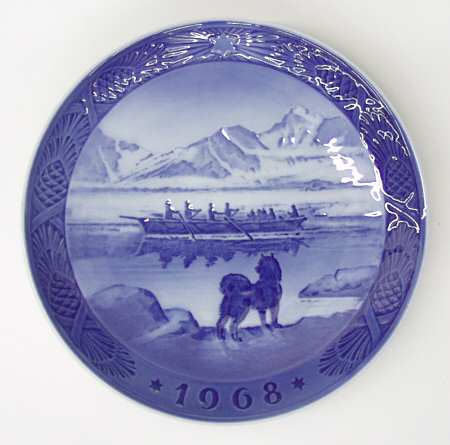 Annual Christmas Plate The Last Umiak - No Box