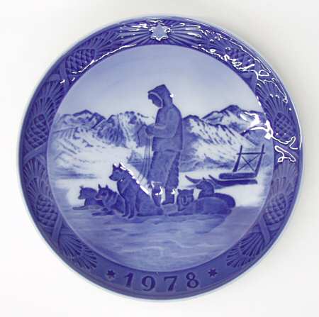 Annual Christmas Plate Greenland Scenery - No Box