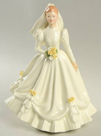 Royal Doulton Figurine The Bride-Ivory - With Box Bx1638