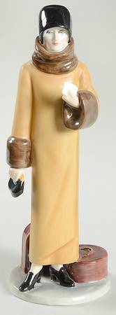 Royal Doulton Figurine Waiting For A Train - With Box