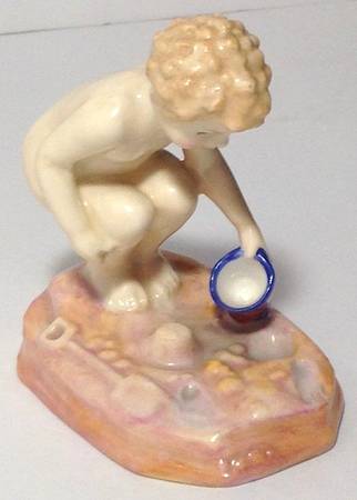 Royal Doulton Figurine Called Love A Little Boy Almost Naked Wa - With Box Bx1925