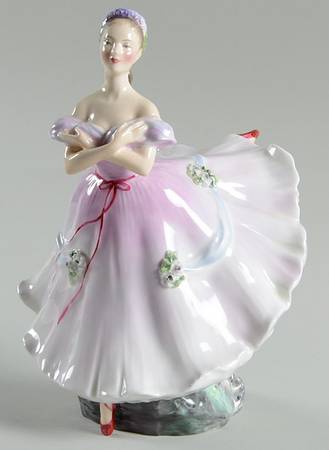 Royal Doulton Figurine Ballerina-Lavender - With Box-Bx560