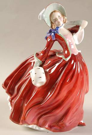 Royal Doulton Figurine Autumn Breezes-Red - Boxed