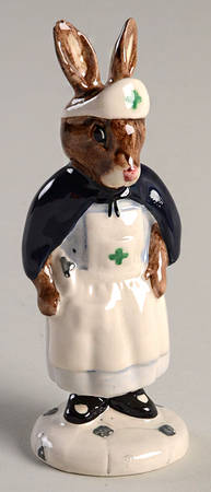 Bunnykins Figurines Nurse Bunnykins-2nd Var-Green Cross - Boxed
