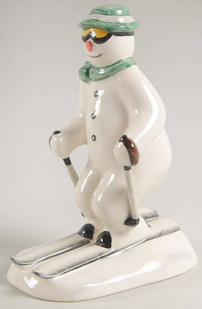 Snowman Figurine Collection Snowman Skiing - Boxed
