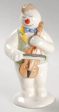 Snowman Figurine Collection Cellist Snowman - No Box
