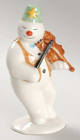 Snowman Figurine Collection Violinist Snowman - No Box