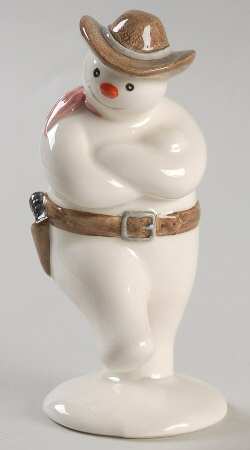Snowman Figurine Collection Cowboy Snowman - No Box