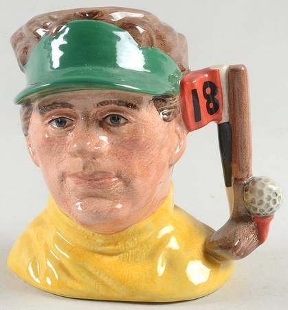 Character Jug The Golfer-Small - Nb854, No Box