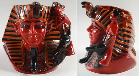 Character Jug The Pharaoh-Flambe-Large - With Box Bx1057
