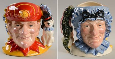 Character Jug Punch & Judy-Large/Two Sided - No Box