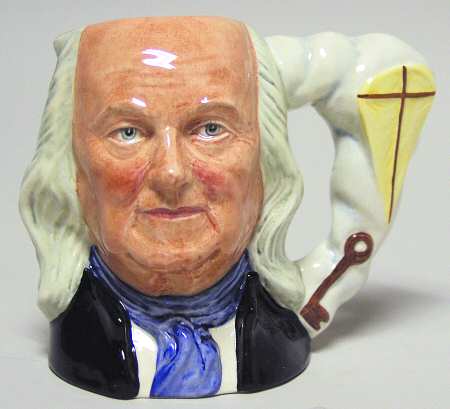 Character Jug Ben Franklin-Small - No Box