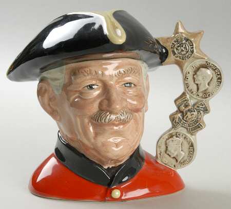 Character Jug Chelsea Pensioner-Large - With Box 1002