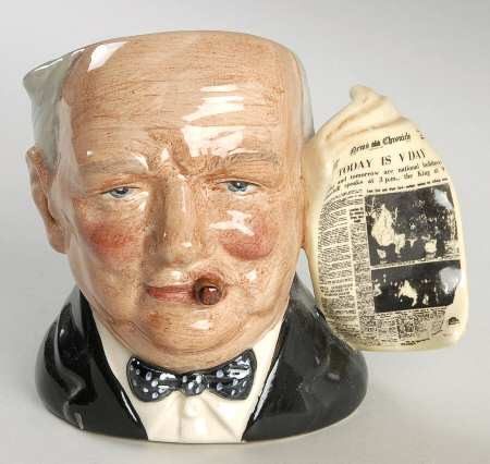 Character Jug Winston Churchill-Sml/Style 2 - No Box