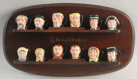 Character Jug Charles Dickens Set-13 Pieces - No Box