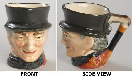 Character Jug John Peel-Miniature Black & Orange Handl - Boxed