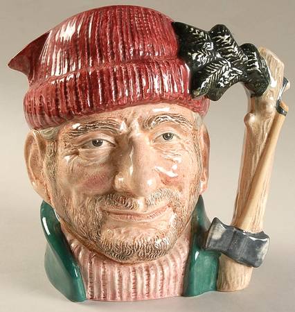 Character Jug Lumberjack-Large - No Box