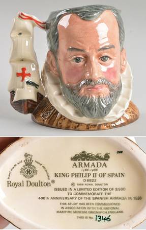 Character Jug King Phillip Ii Of Spain-Armada-1588-198 - Boxed