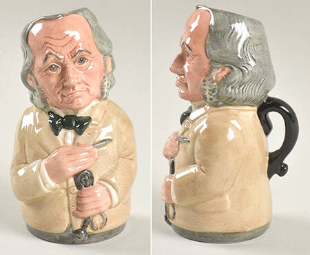 Doultonville Collection of Toby Jugs Dr. Pulse-Physician - With Box