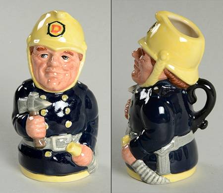 Doultonville Collection of Toby Jugs Fred Fearless-The Fireman - Boxed
