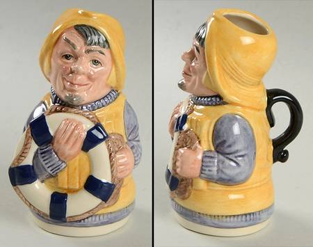 Doultonville Collection of Toby Jugs Len Lifebelt-The Lifeboatman - Boxed
