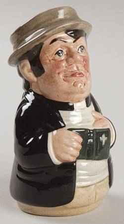 Doultonville Collection of Toby Jugs Rev Cassock-The Clergyman - No Box