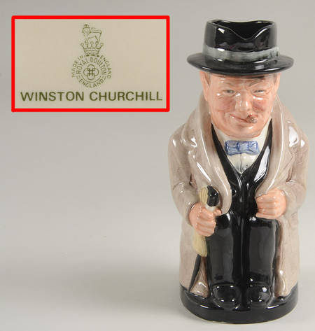 Character Toby Jug Winston Churchill-Large - Boxed